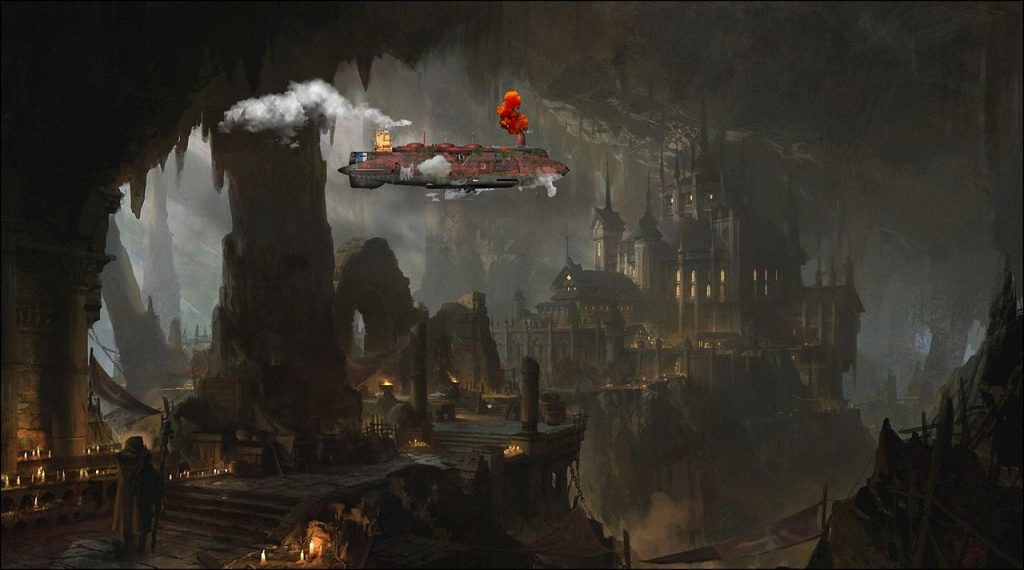 airship, steampunk, cave, building, fantasy, sci fi, steam, airship, airship, steampunk, steampunk, steampunk, steampunk, cave, cave, cave, cave, cave
