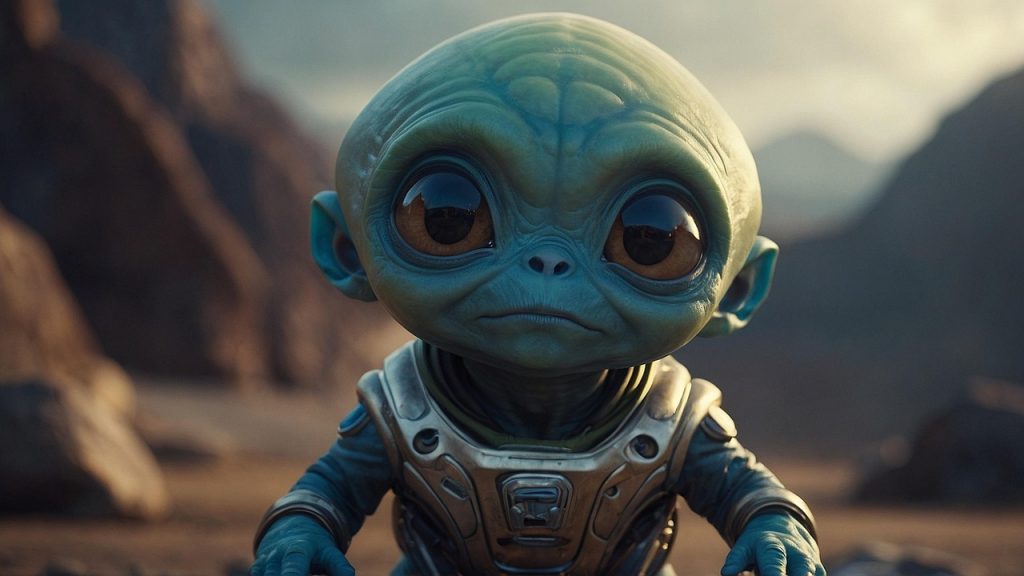 ai generated, alien, creature, baby, fantasy
